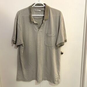Men's Knightsbridge Gray Polo Shirt Size XL